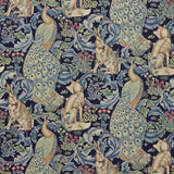 Morris and Co Tyg Forest (Viscose Linen) Indigo