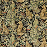 Morris and Co Tyg Forest (Velvet) Charcoal