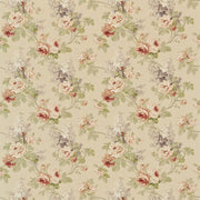 Sanderson Tyg Sorilla Biscuit Claret