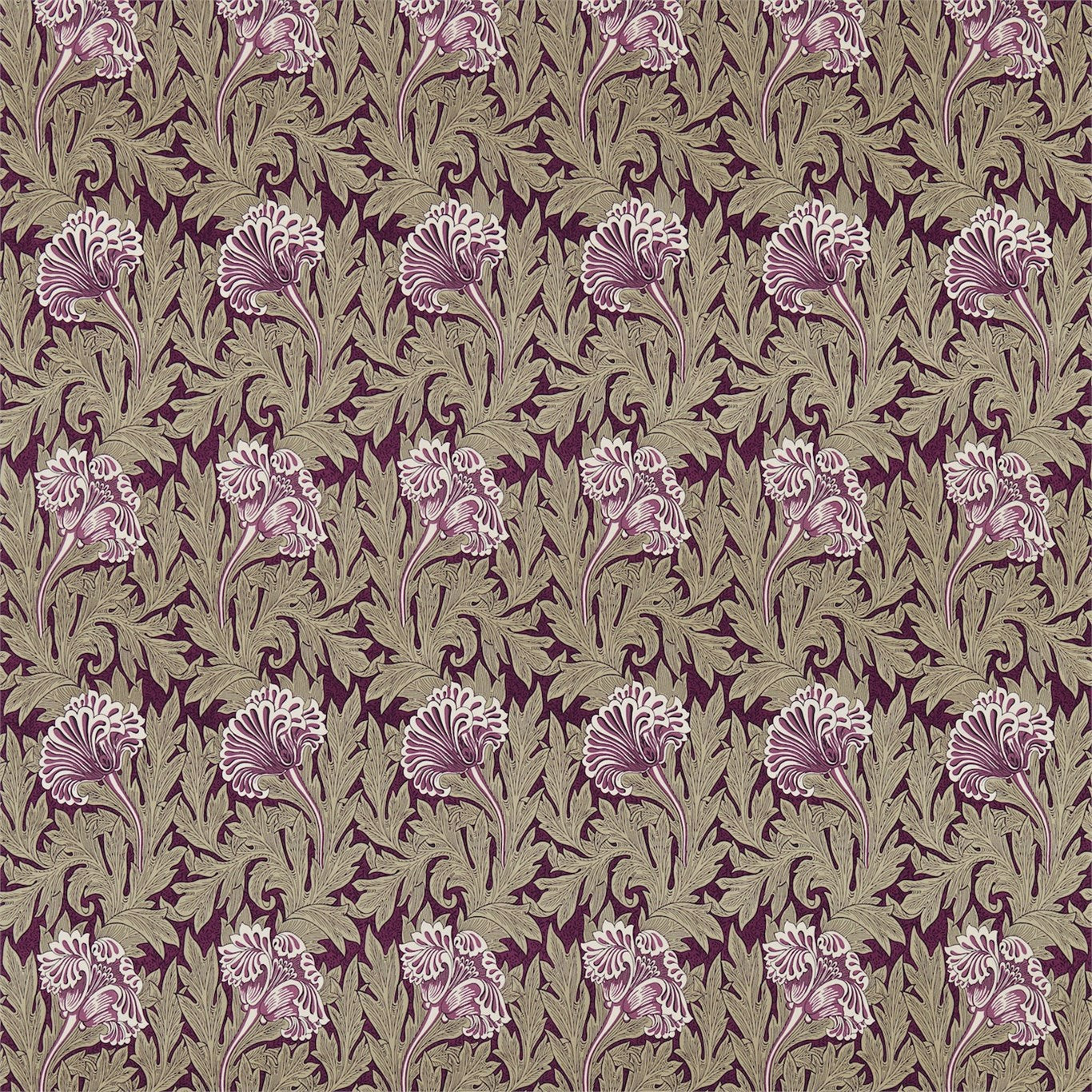 Load image into Gallery viewer, Morris and Co Tyg Tulip Heather Olive
