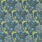 Morris and Co Tyg Morris Seaweed Cobalt Thyme