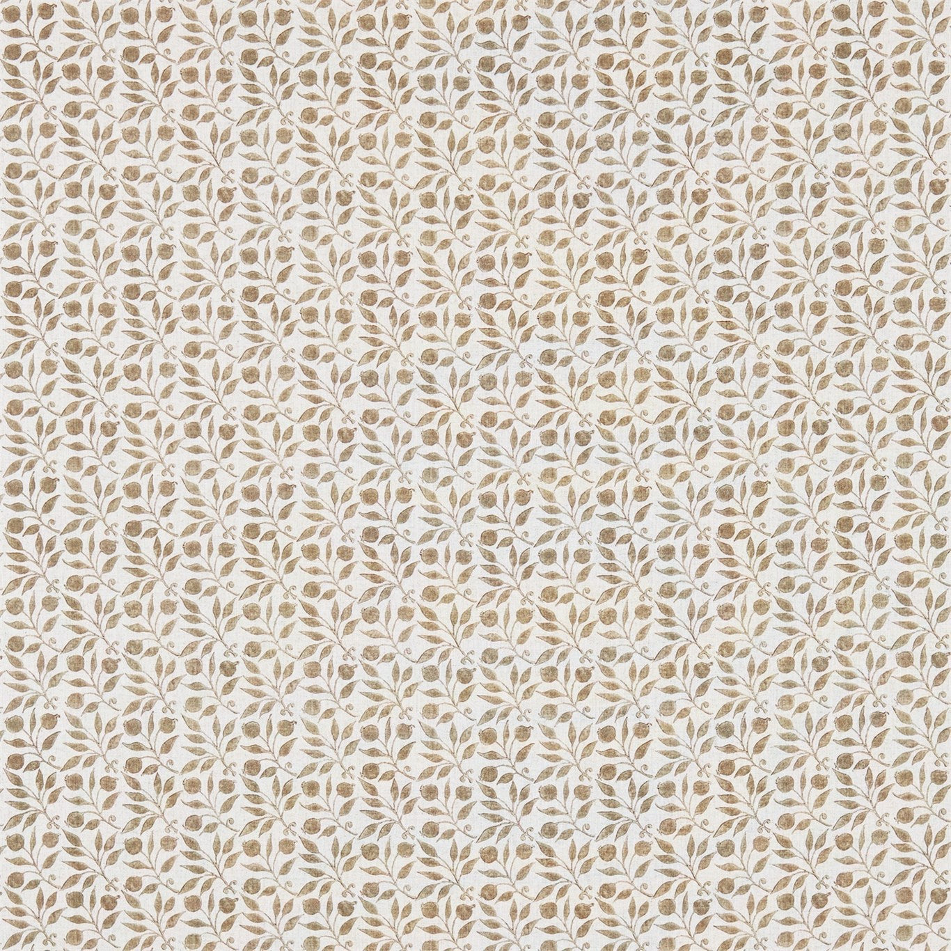 Morris and Co Tyg Rosehip Linen Ecru