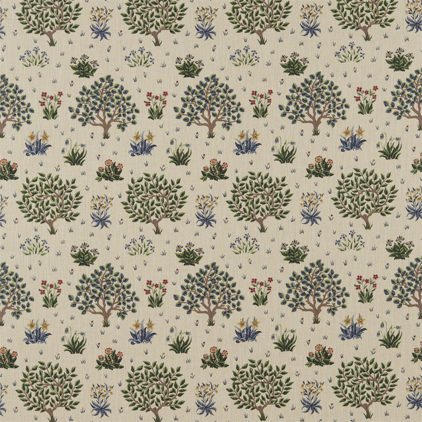 Load image into Gallery viewer, Morris and Co Tyg Orchard Forest Indigo
