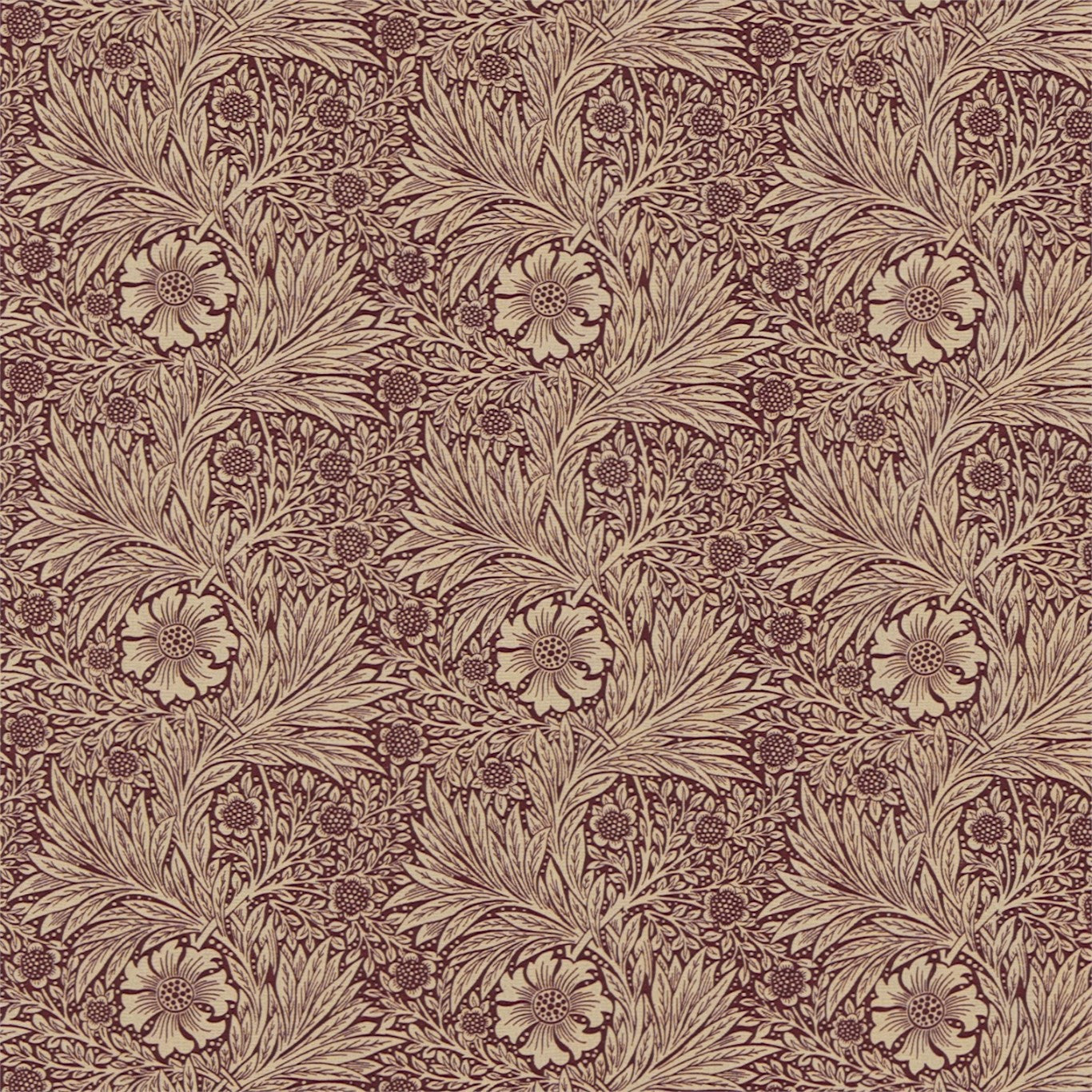 Morris and Co Tyg Marigold Brick Manilla