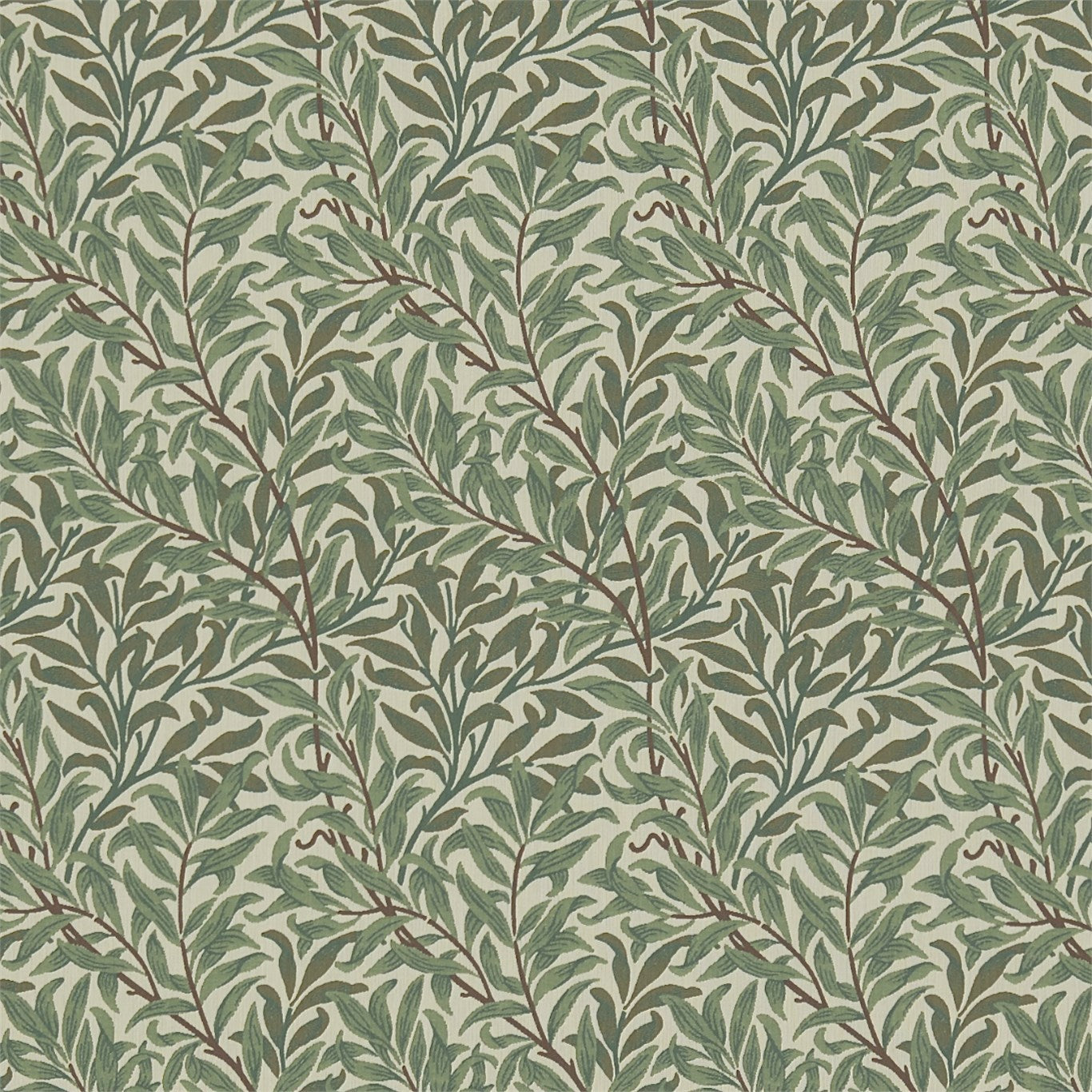 Morris and Co Tyg Willow Bough Forest Thyme