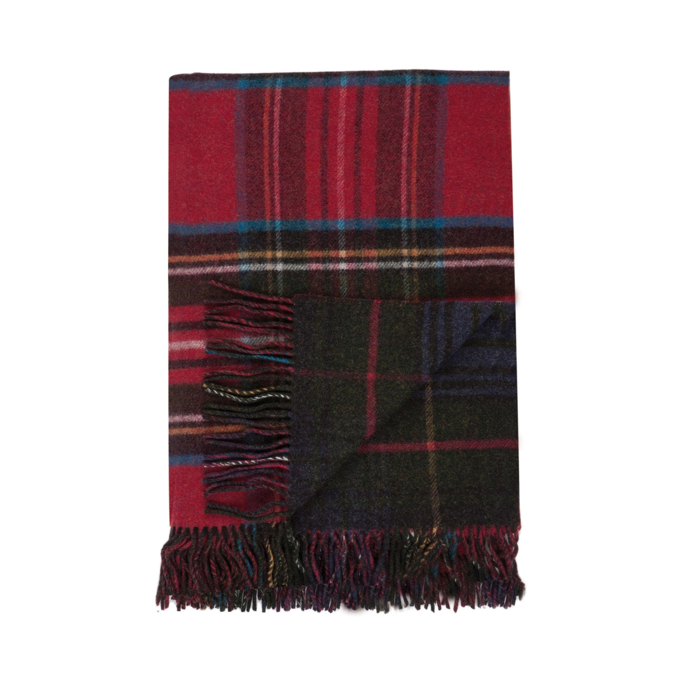 Johnstons Of Elgin Pläd Double Face Check Hunting Stewart