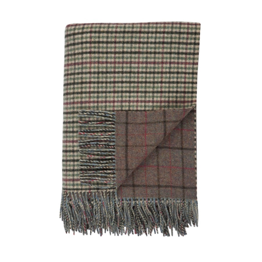 Johnstons Of Elgin Pläd Double Face Check Lossiemouth