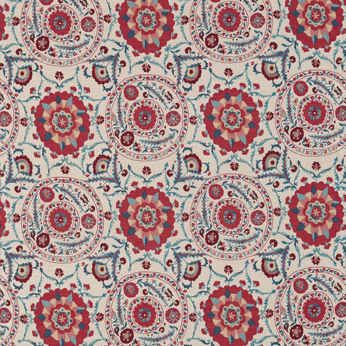 Sanderson Tyg Anthos Red Indigo