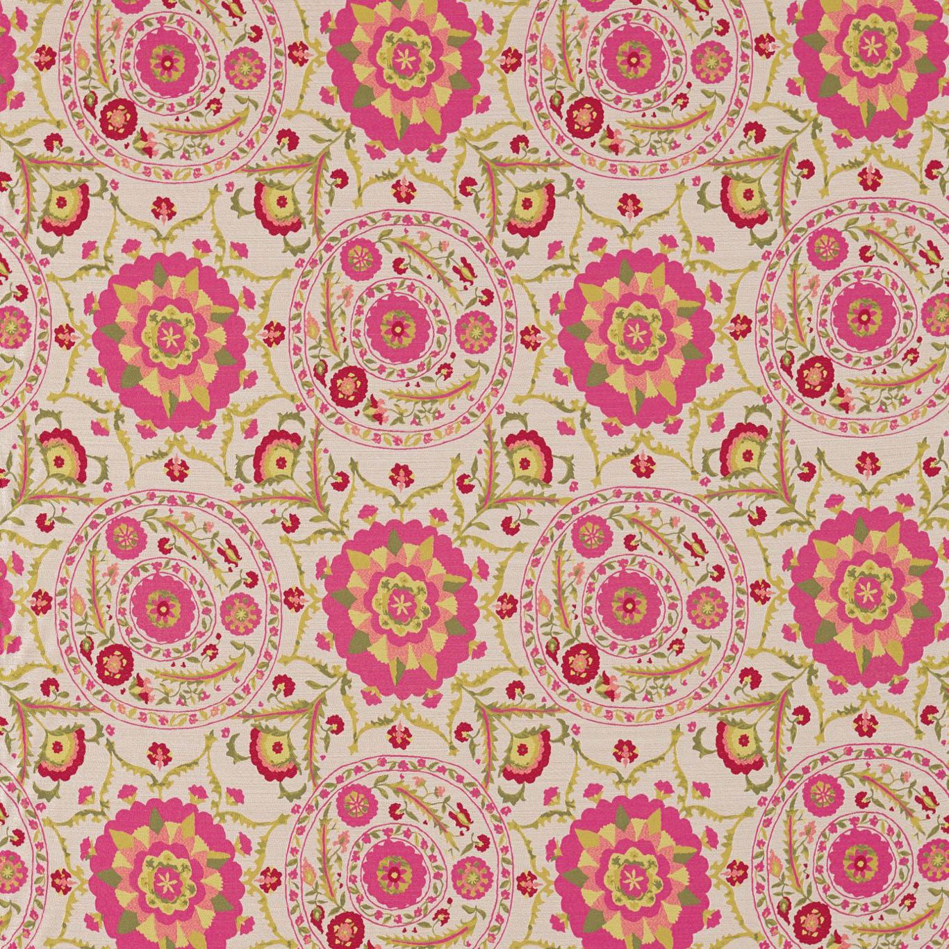 Sanderson Tyg Anthos Cerise Lime