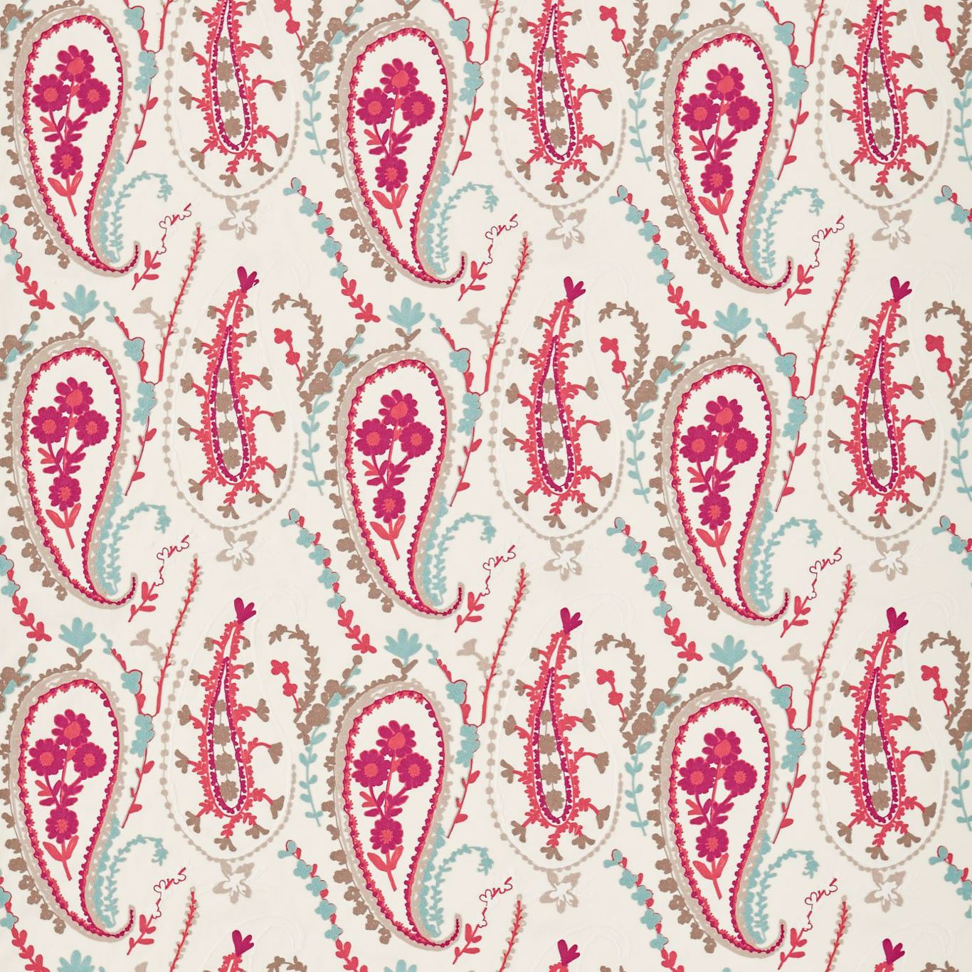 Sanderson Tyg Jamila Coral Aqua