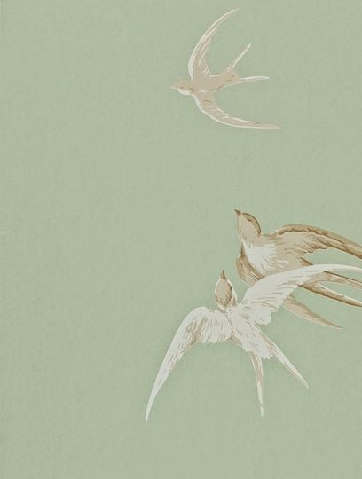 Sanderson Tapet Swallows Pebble