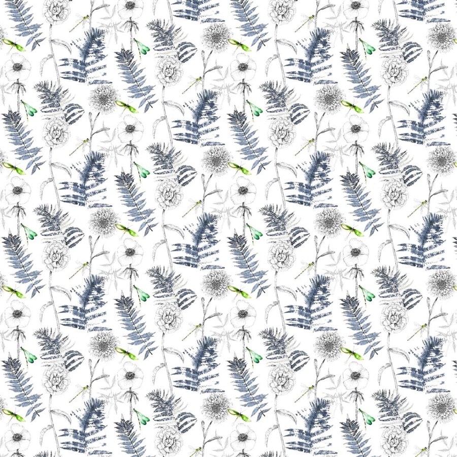 Designers Guild Tyg Acanthus Outdoor Indigo