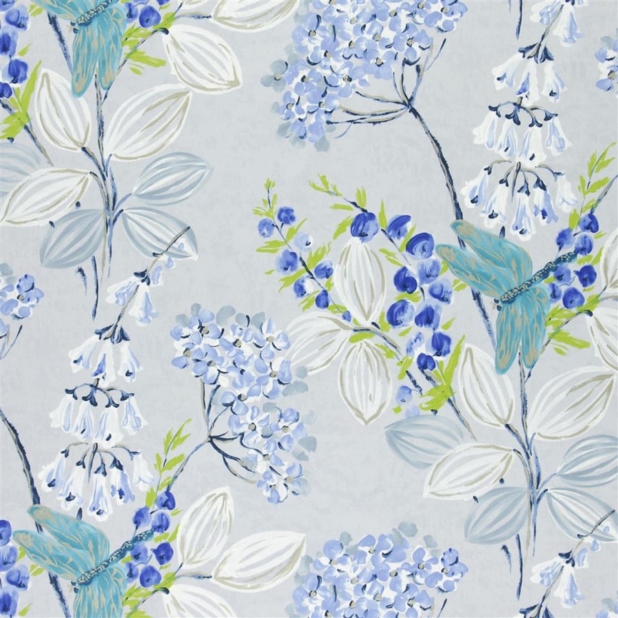 Lataa kuva Galleria-katseluun, Designers Guild Tyg Kimono Blossom Delft
