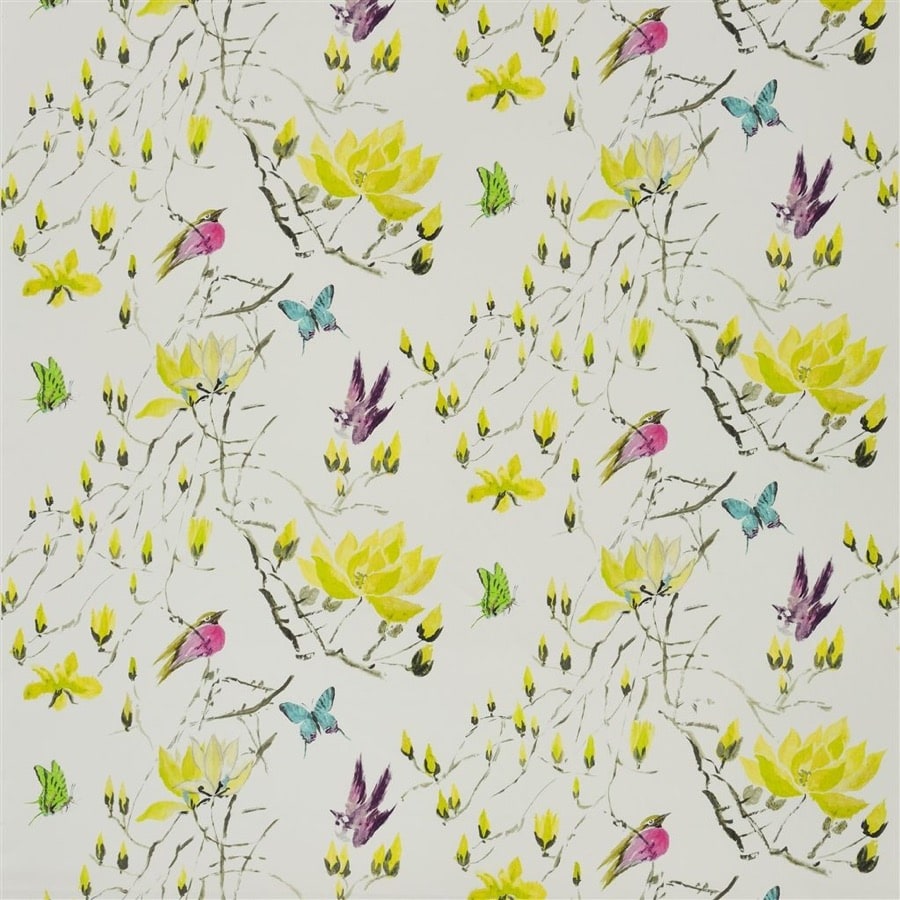 Designers Guild Tyg Madame Butterfly Ii Acacia