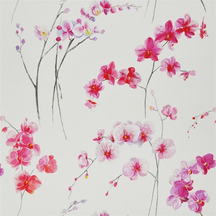 Ladda upp bild till gallerivisning, Designers Guild Tyg Orchidea Bright Fuchsia
