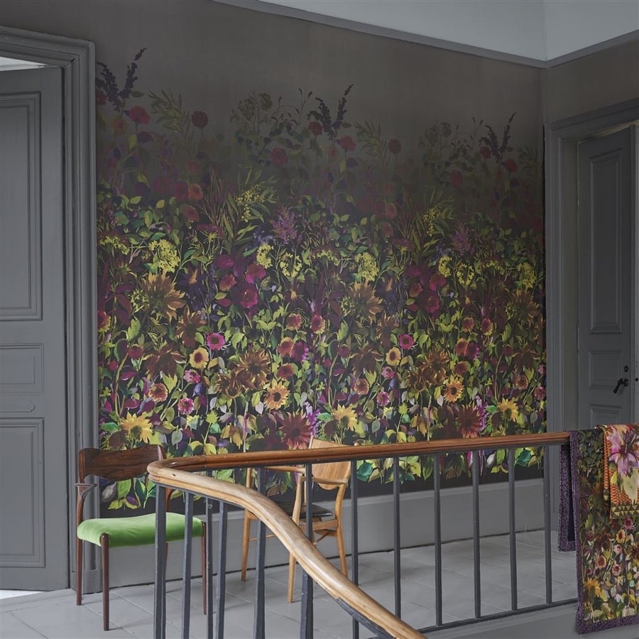 Designers Guild Tapet Indian Sunflower Graphite