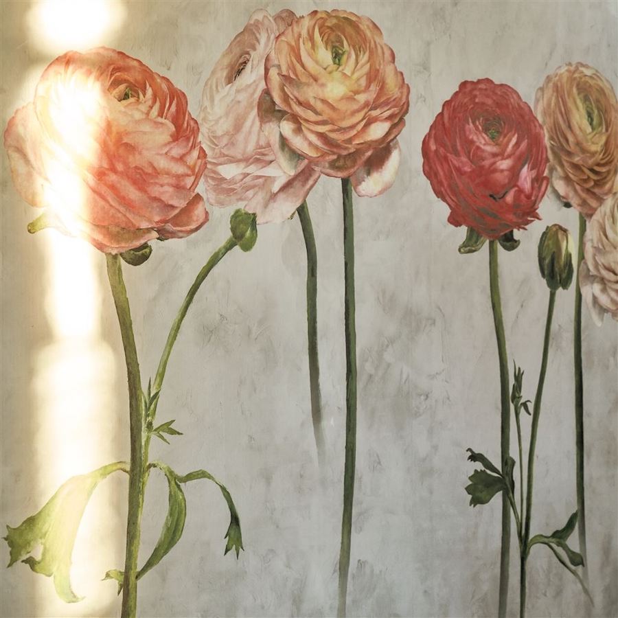 Designers Guild Tapet Tourangelle Scene 2 Peony