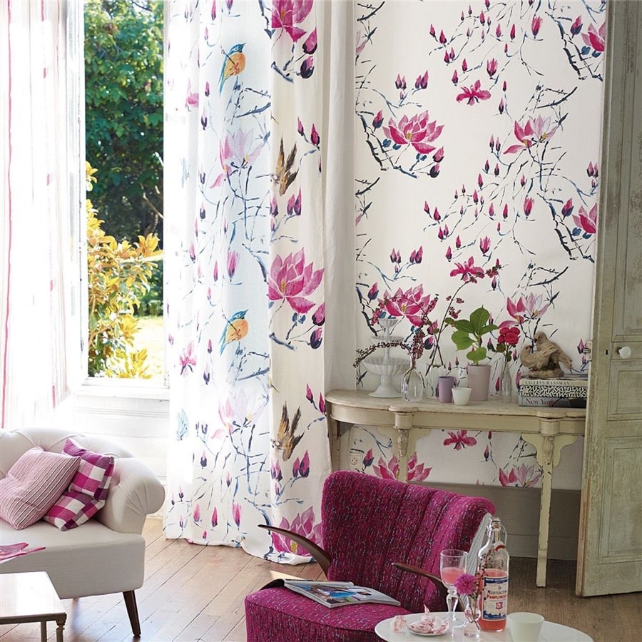Designers Guild Tapet Madame Butterfly Peony