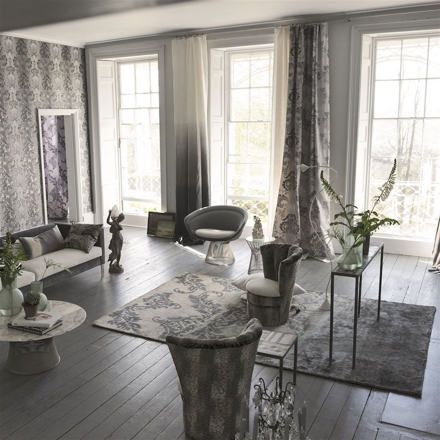 Designers Guild Tapet Kashgar Zinc