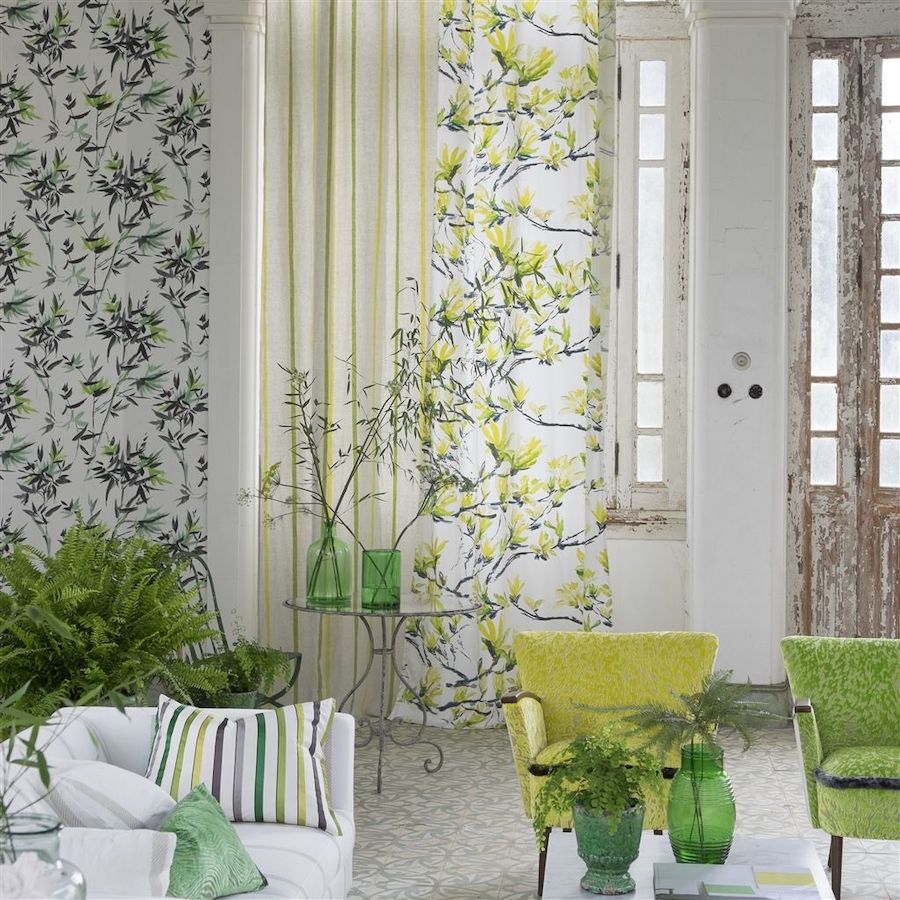 Designers Guild Tapet Bamboo Lime