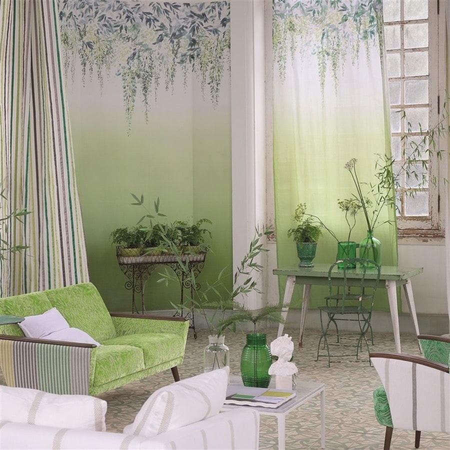 Load image into Gallery viewer, Designers Guild Tapet Summer Palace Grass
