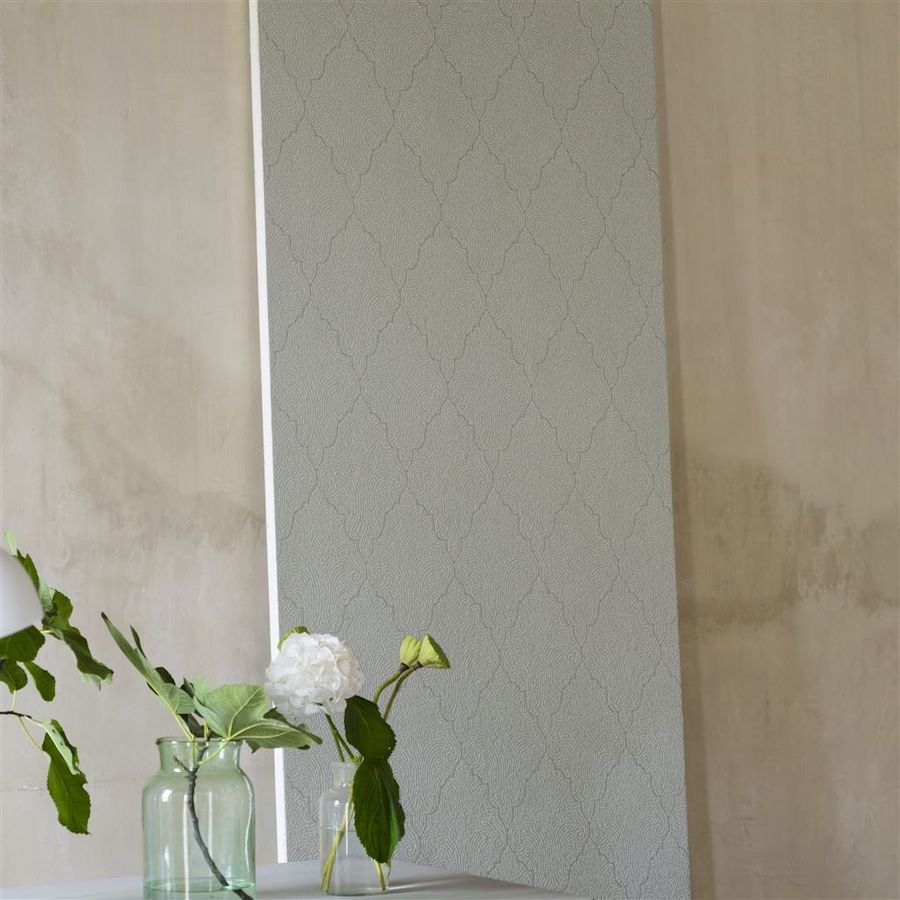 Designers Guild Tapet Basilica Silver