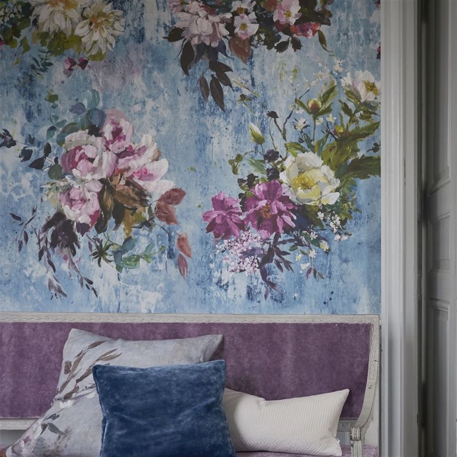 Designers Guild Tapet Aubriet Slate Blue