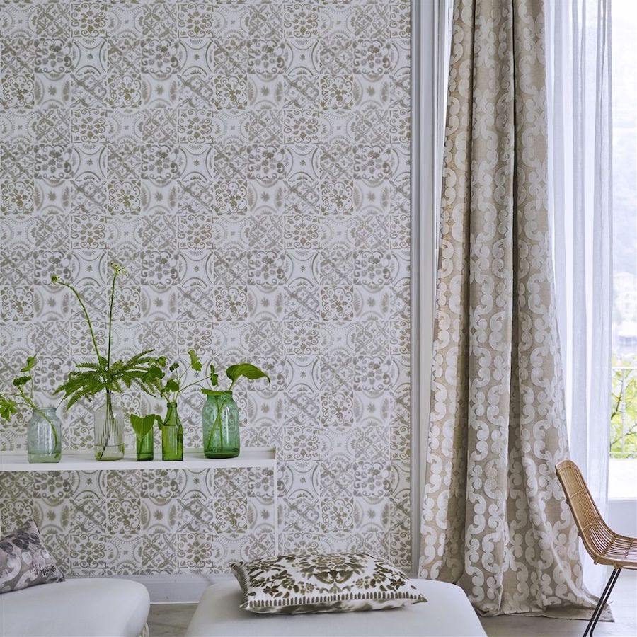 Ladda upp bild till gallerivisning, Designers Guild Tapet Pesaro Emerald
