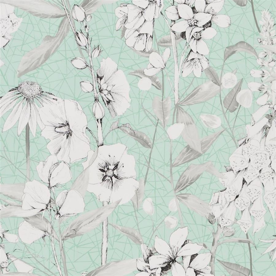 Designers Guild Tapet Emilie Aqua