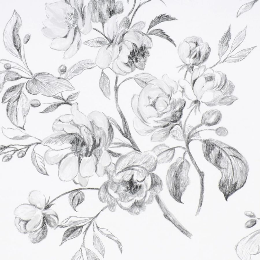 Designers Guild Tapet Watalet Black and White