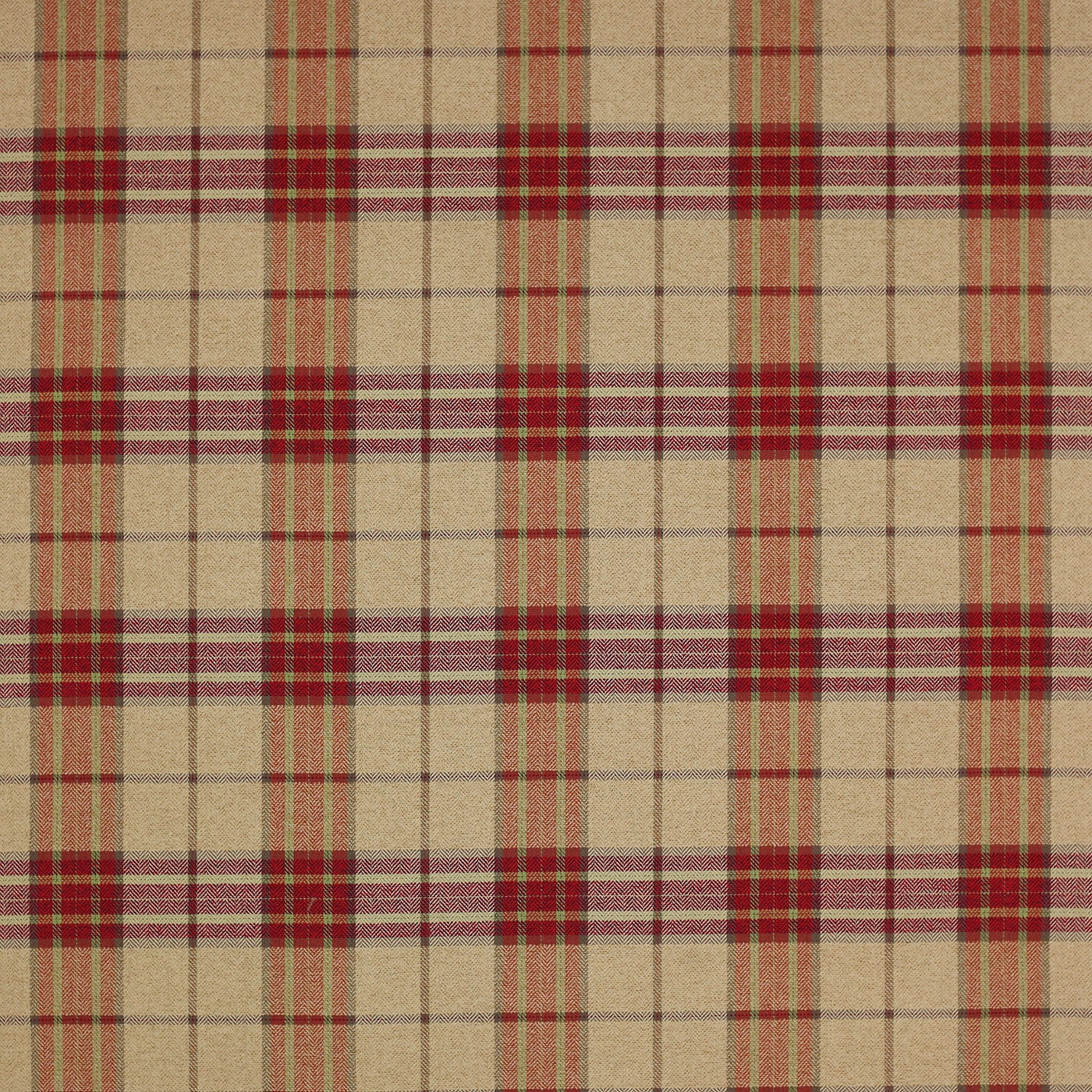 Colefax and Fowler Tyg Dunmore Check Red Green