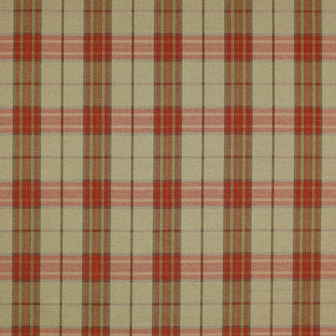 Colefax and Fowler Tyg Dunmore Check Tomato Sage
