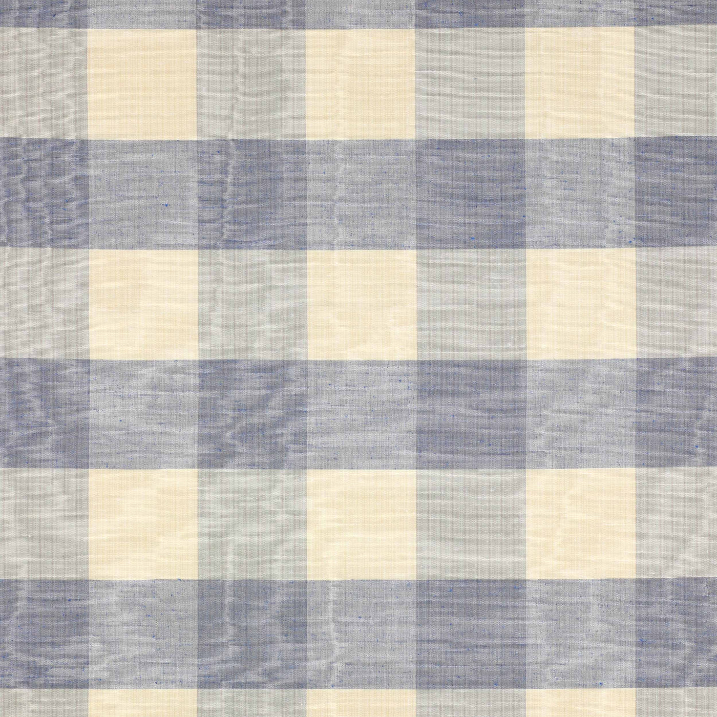 Colefax and Fowler Tyg Ebury Check Vintage Blue