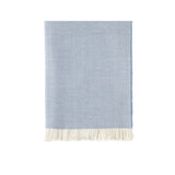 Johnstons Of Elgin Pläd Herringbone Merino Cornflower