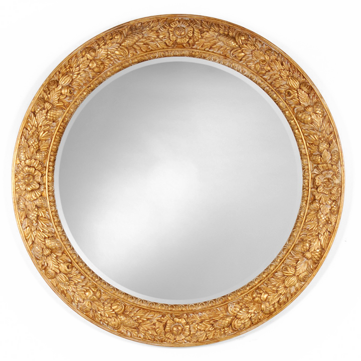 Jonathan Charles Large Round Wall Mirror Louis Xv