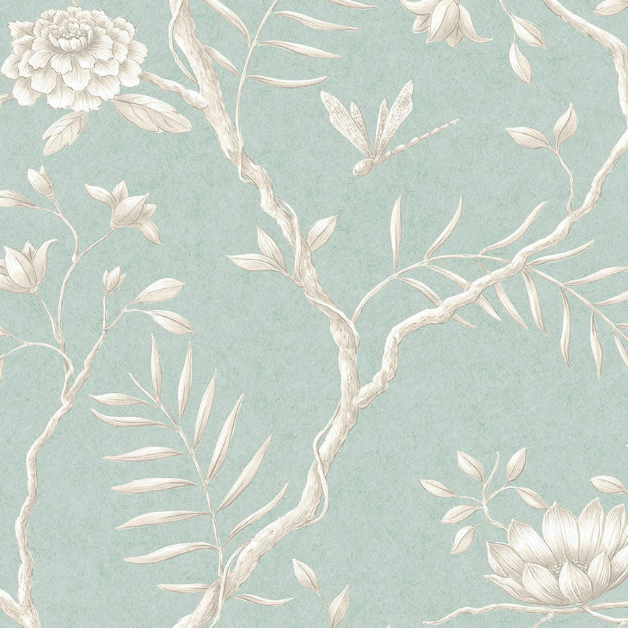 Lewis and Wood Tapet Jasper Peony Green Glaze