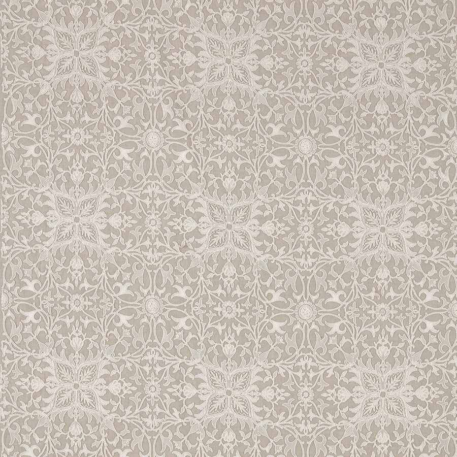 Morris and Co Tyg Pure Net Ceiling Embroidery Flax