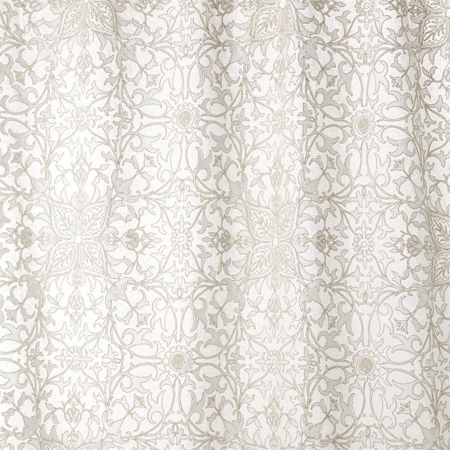 Morris and Co Tyg Pure Net Ceiling Embroidery Paper White