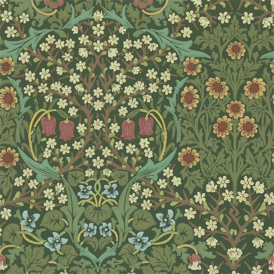 Morris and Co Tapet Blackthorn Green