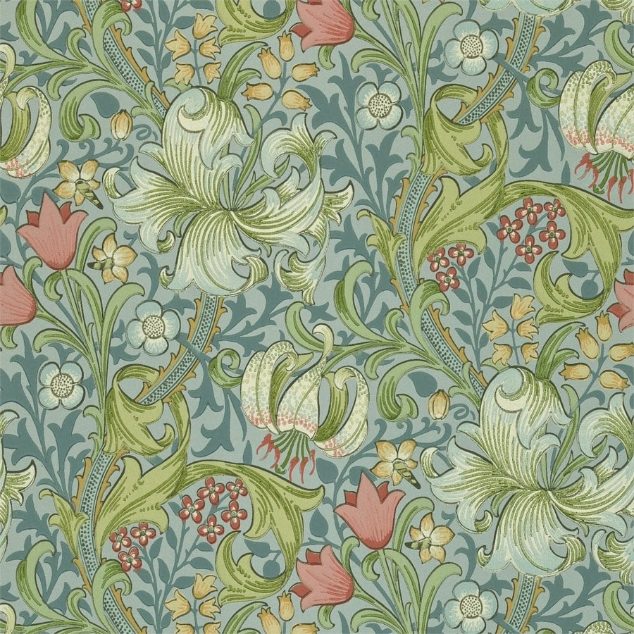 Morris and Co Tapet Golden Lily Mineral
