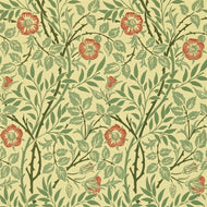 Morris and Co Tapet Sweet Briar Green Blue/Rose