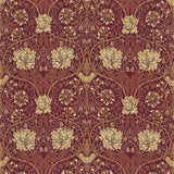 Morris and Co Tyg Honeysuckle & Tulip Brick Russet