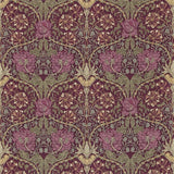 Morris and Co Tyg Honeysuckle & Tulip Wine Bayleaf