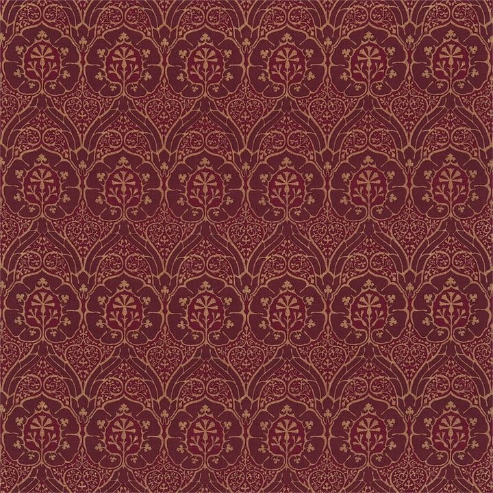 Morris and Co Tyg Voysey Red