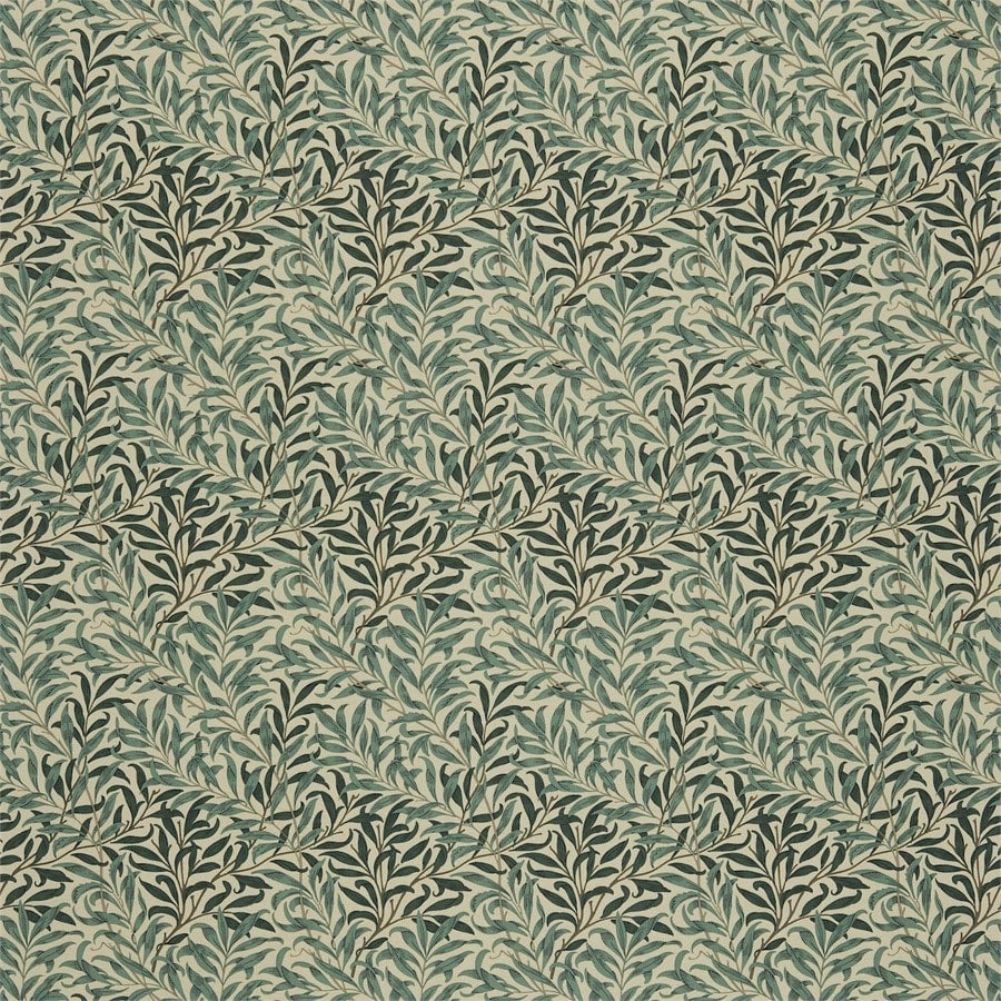 Morris and Co Tyg Willow Boughs Taupe Green
