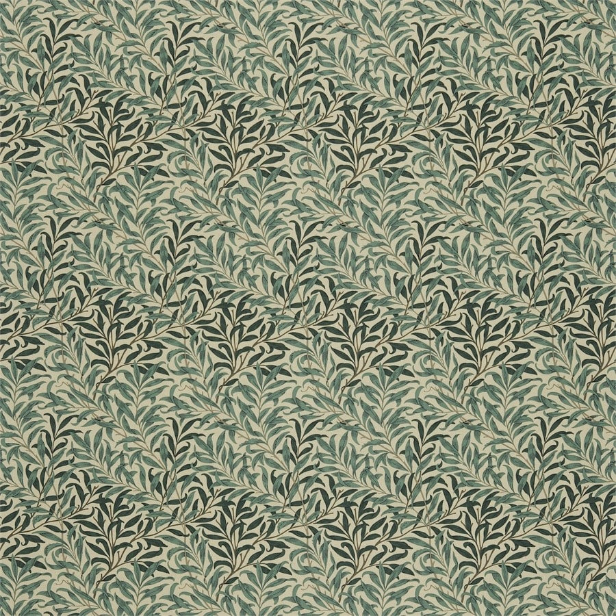 Morris and Co Tyg Willow Boughs Taupe Green