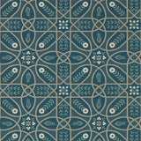 Morris and Co Tapet Brophy Trellis Deep Teal