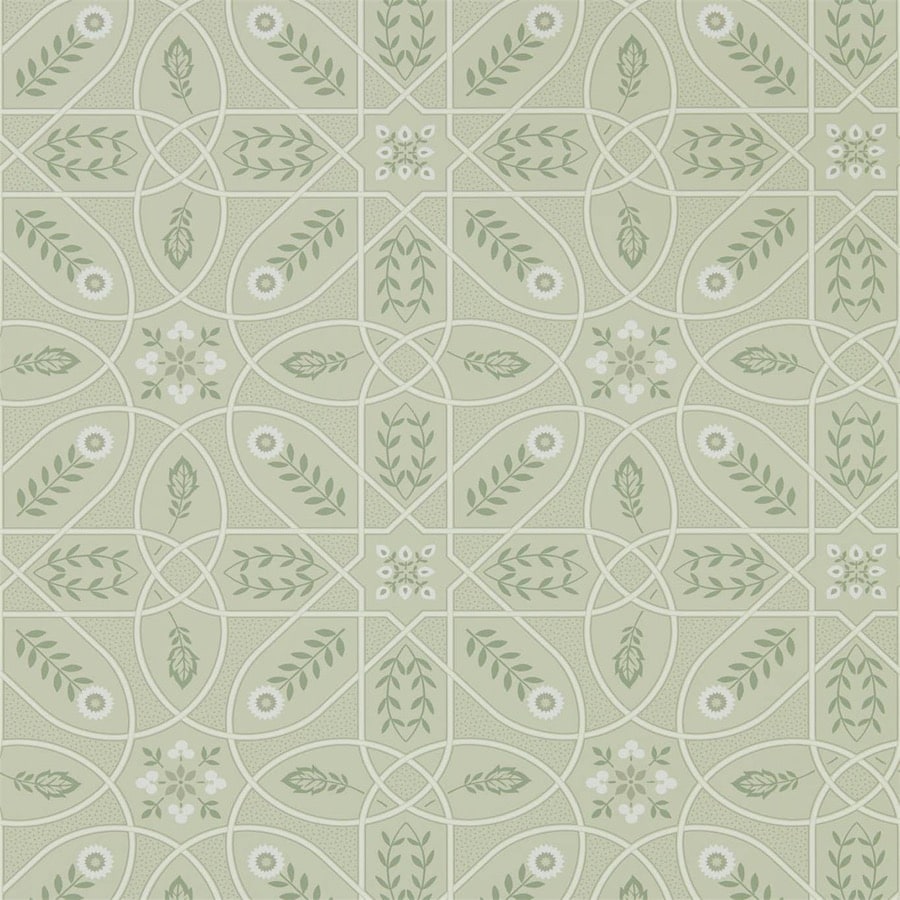 Morris and Co Tapet Brophy Trellis Sage Linen
