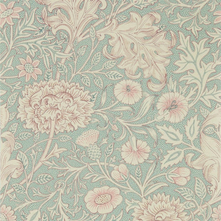 Morris and Co Tapet Double Bough Teal Rose