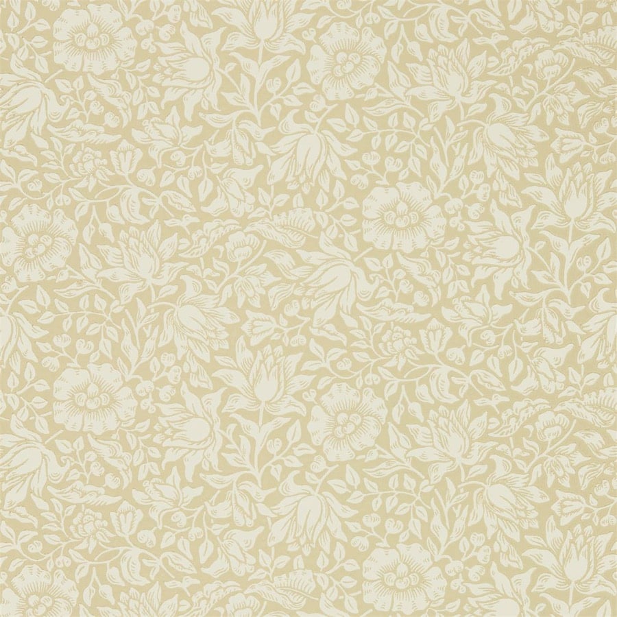 Morris and Co Tapet Mallow Soft Gold